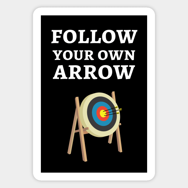 Follow Your Own Arrow Sticker by PinkPandaPress